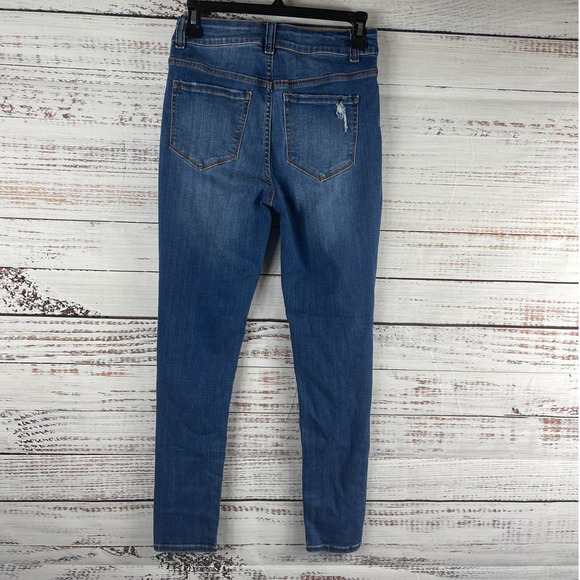Wax Jean Los Angeles Mid Rise Skinny Distressed Jean Size 3/26 - Picture 10 of 10